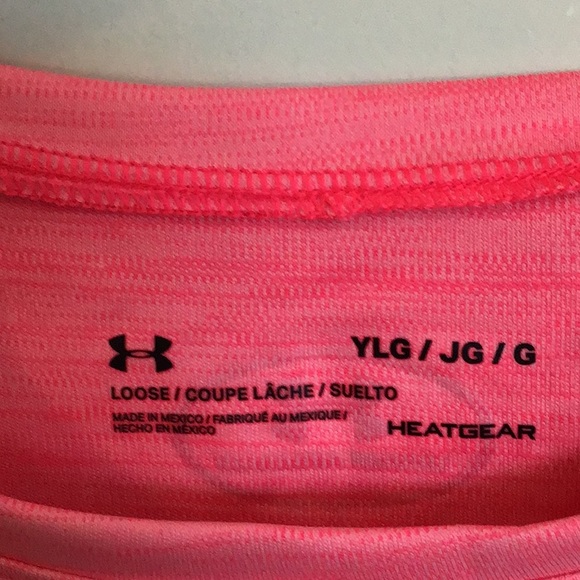 Under armor pink tee shirt.YL - Picture 2 of 3